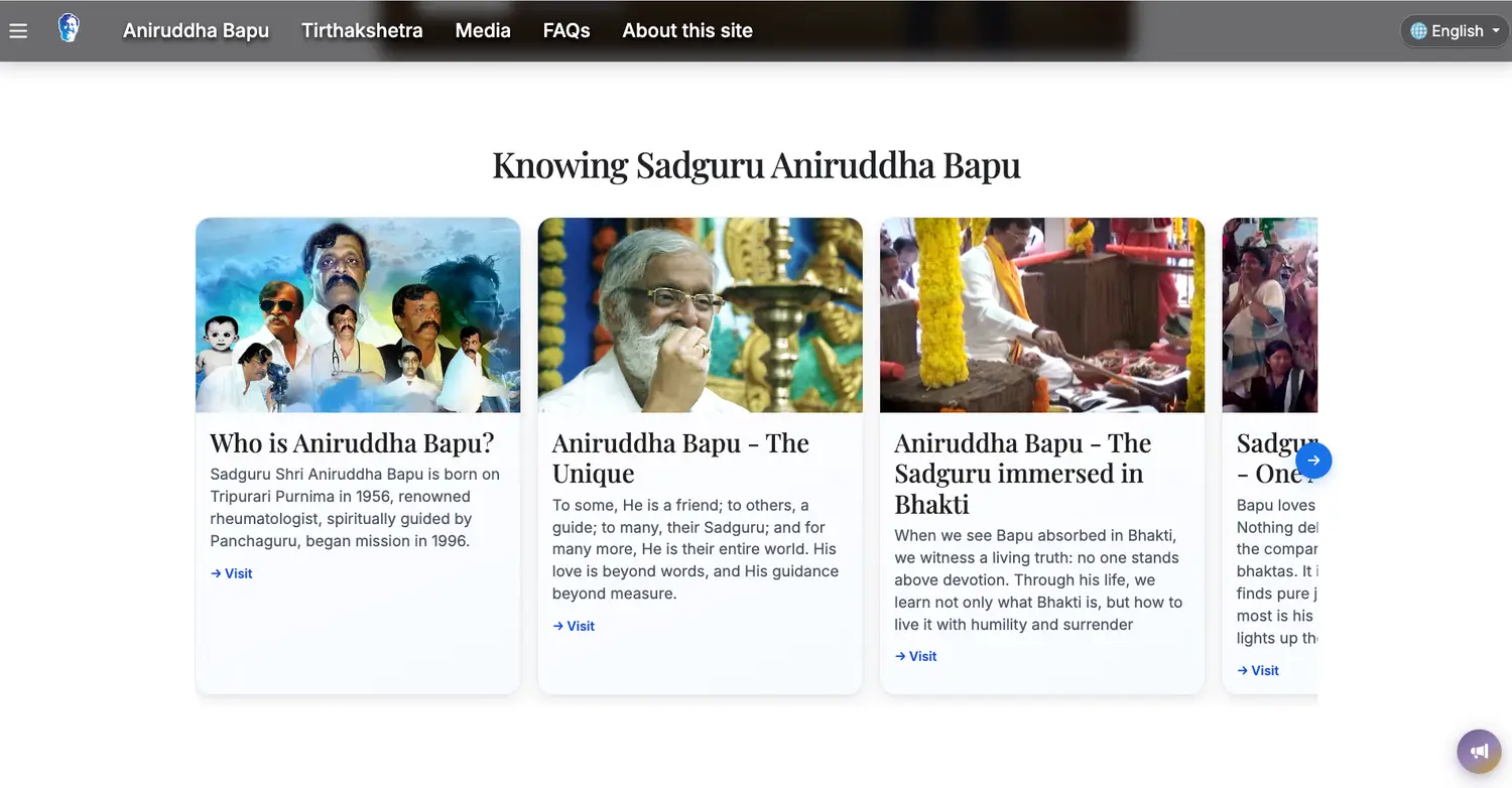 About Aniruddha Devotion Sentience