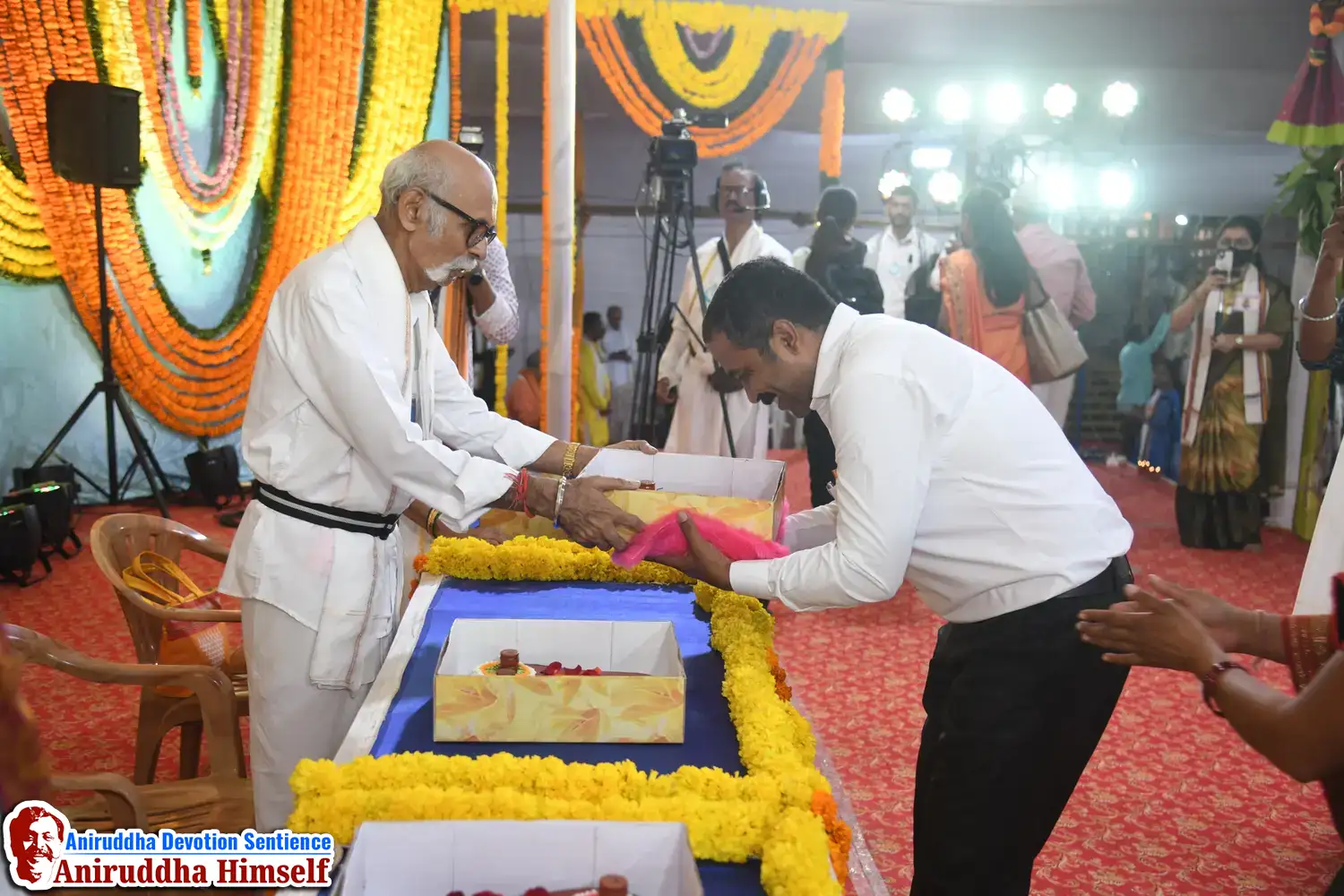 Padukas are distributed to Uasana Kendra during Paduka Pradaan Sohala conducted every year