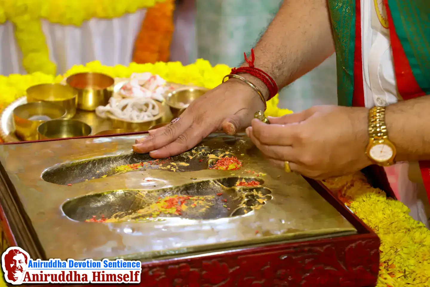 The sacred Padachinha of Sadguru Shree Aniruddha Bapu