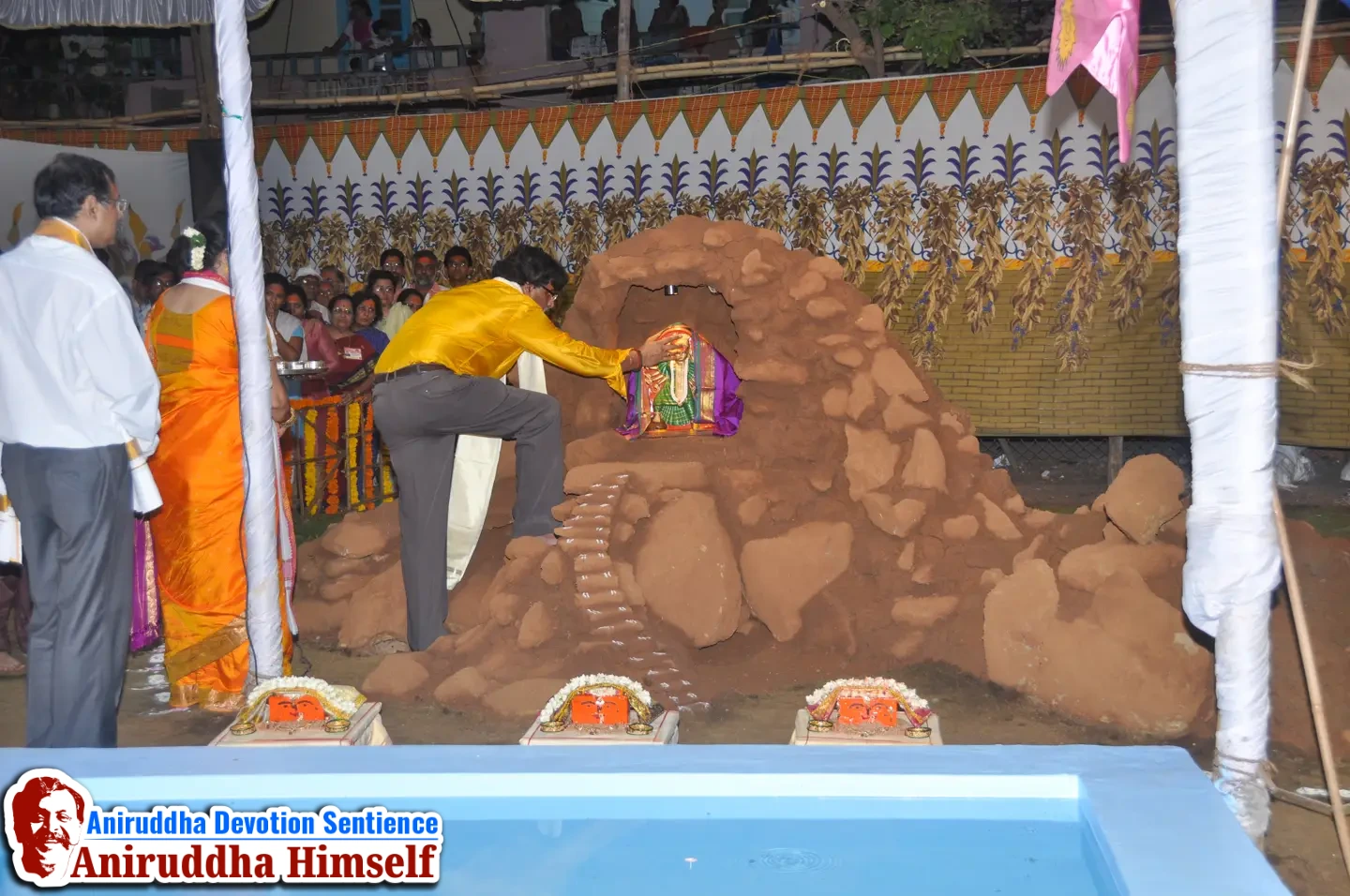 Sadguru Aniruddha Bapu immersed in perfroming poojans of different utsavs