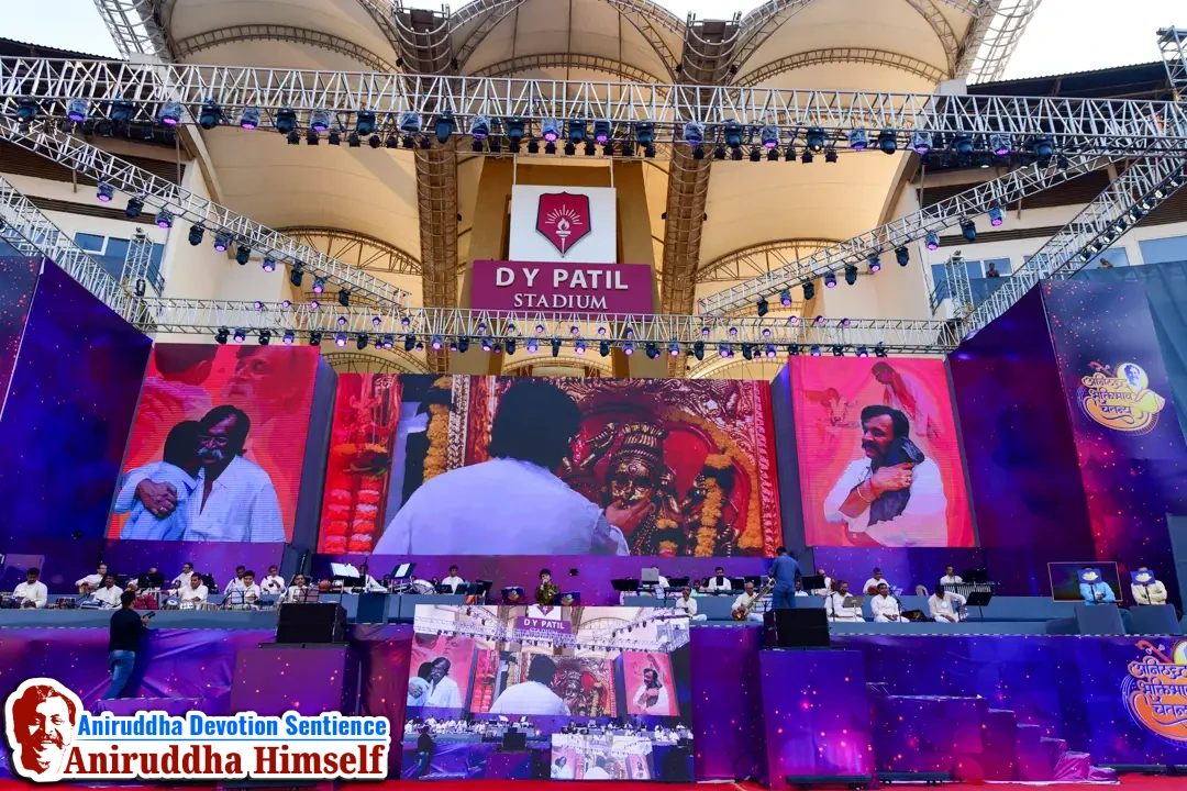Aniruddha Bhaktibhav Chaitanya event held at D.Y.Patil Stadium, Navi Mumbai in December 2019