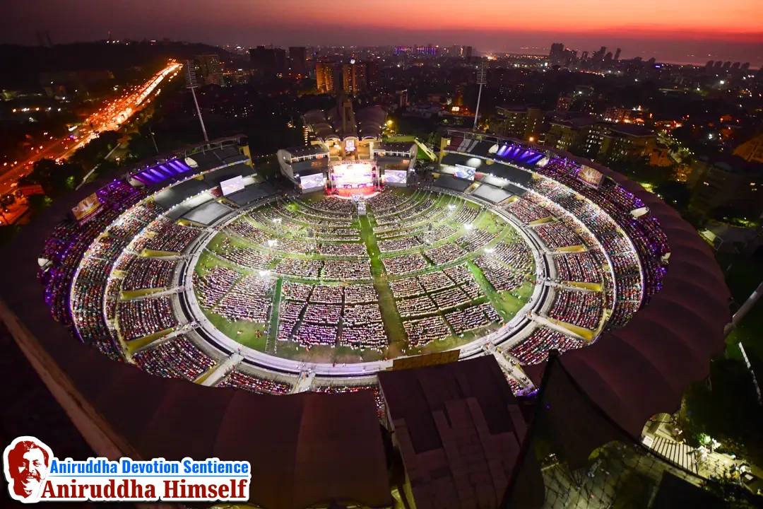 Aniruddha Bhaktibhav Chaitanya event held at D.Y.Patil Stadium, Navi Mumbai in December 2019