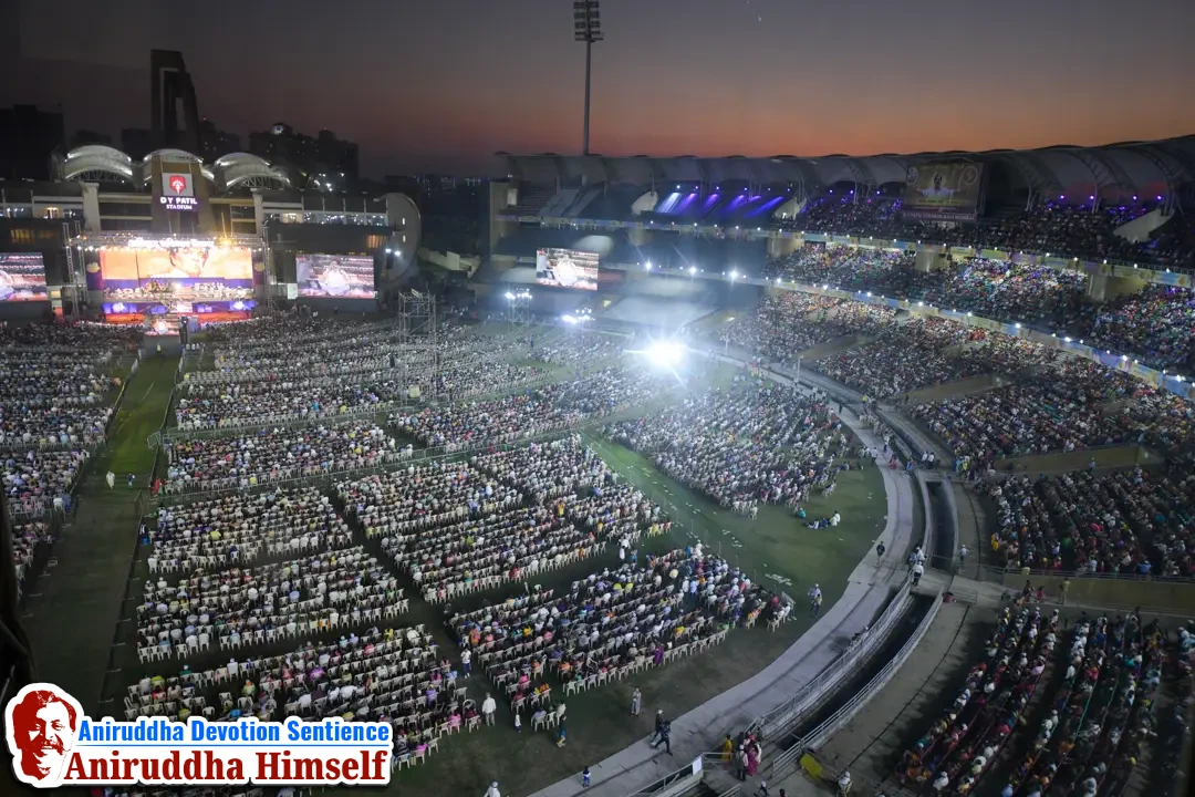Aniruddha Bhaktibhav Chaitanya event held at D.Y.Patil Stadium, Navi Mumbai in December 2019