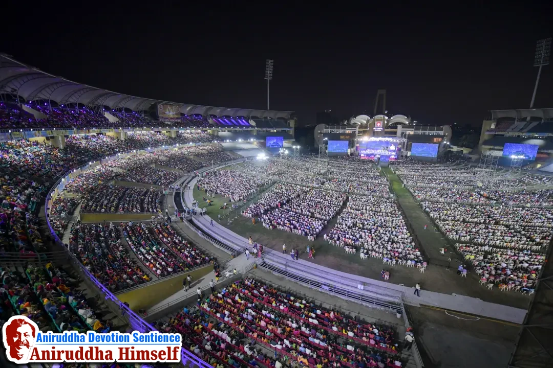 Aniruddha Bhaktibhav Chaitanya event held at D.Y.Patil Stadium, Navi Mumbai in December 2019