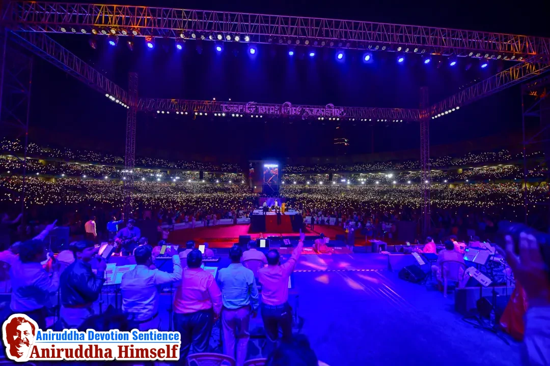 Aniruddha Bhaktibhav Chaitanya event held at D.Y.Patil Stadium, Navi Mumbai in December 2019