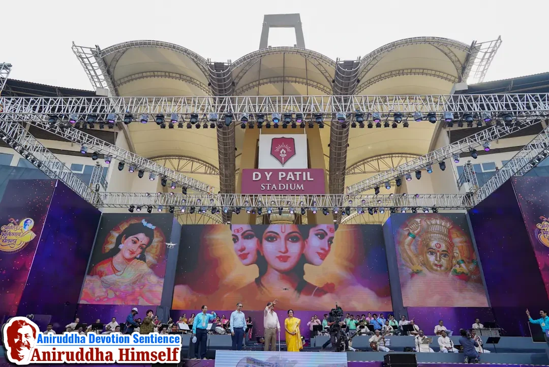 Aniruddha Bhaktibhav Chaitanya event held at D.Y.Patil Stadium, Navi Mumbai in December 2019