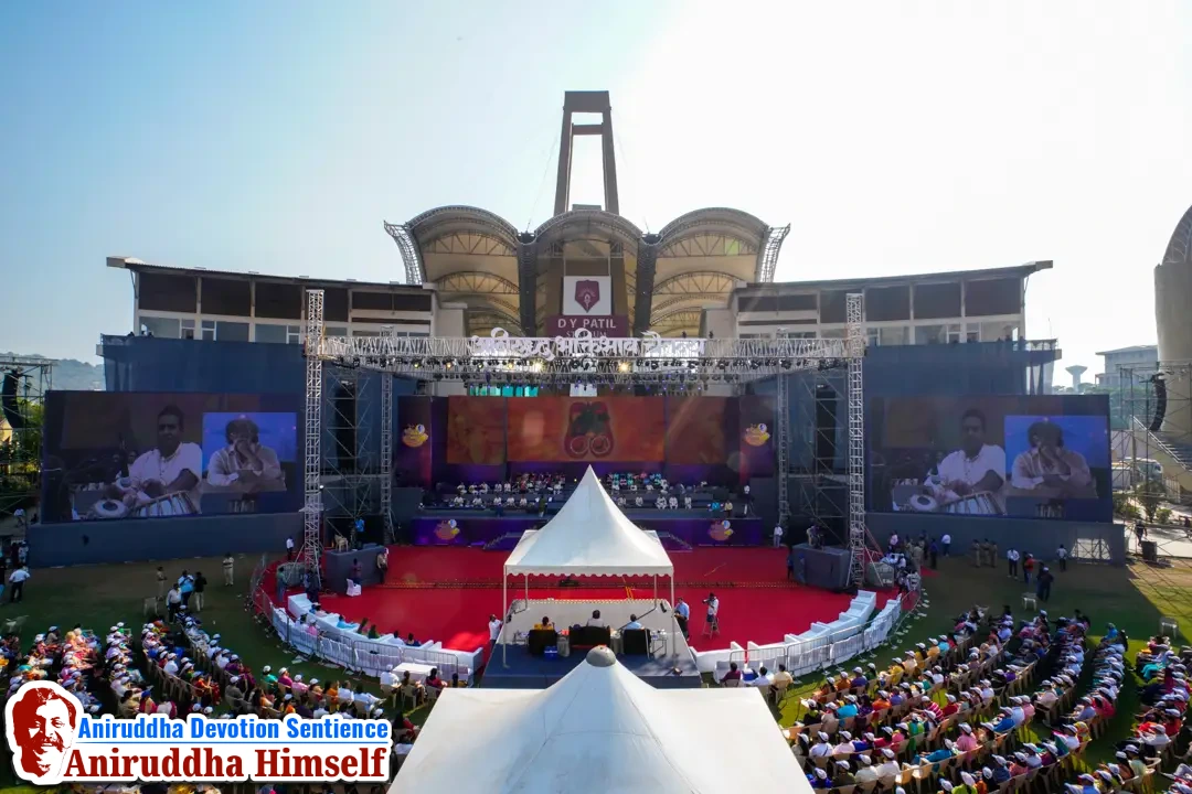 Aniruddha Bhaktibhav Chaitanya event held at D.Y.Patil Stadium, Navi Mumbai in December 2019