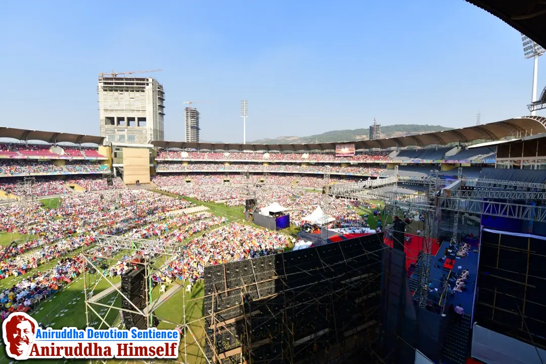 Aniruddha Bhaktibhav Chaitanya event held at D.Y.Patil Stadium, Navi Mumbai in December 2019