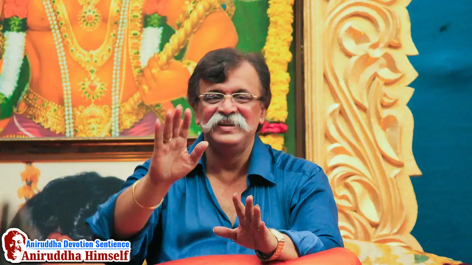 Sadguru Shree Aniruddha warmly and lovingly blessing Shraddhavans