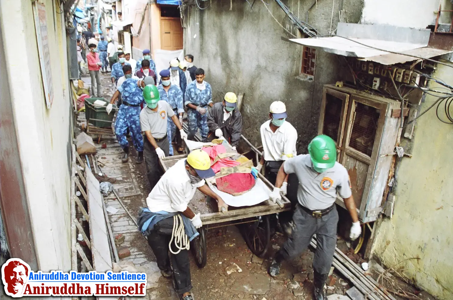 AADM DMVs helping the common people during Sakinaka Landslide during 26th July 2005 Heavy Rain Disaster