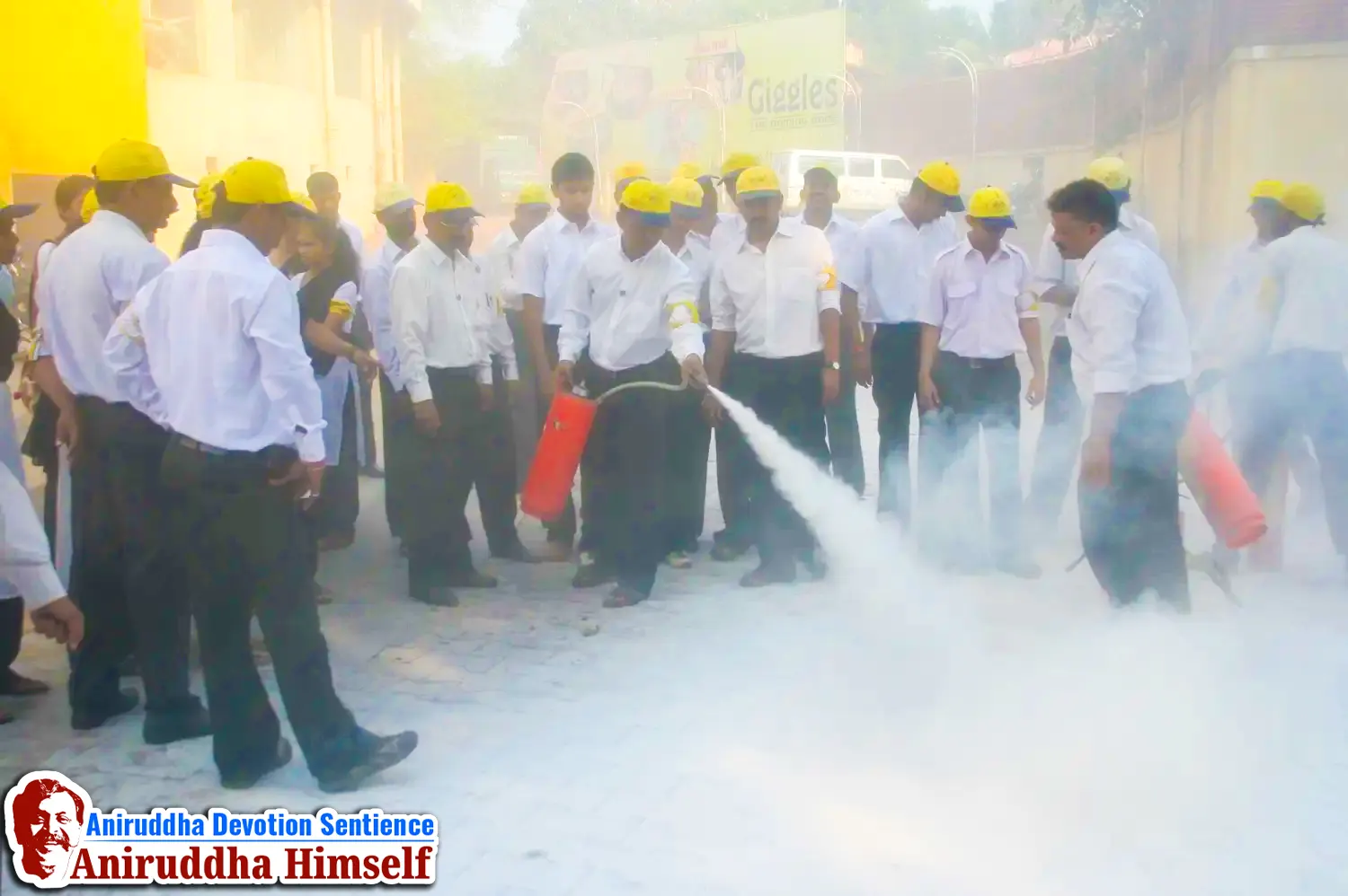 Fire Fighter course conducted for the DMVs of Aniruddha's Academy of Disaster Management