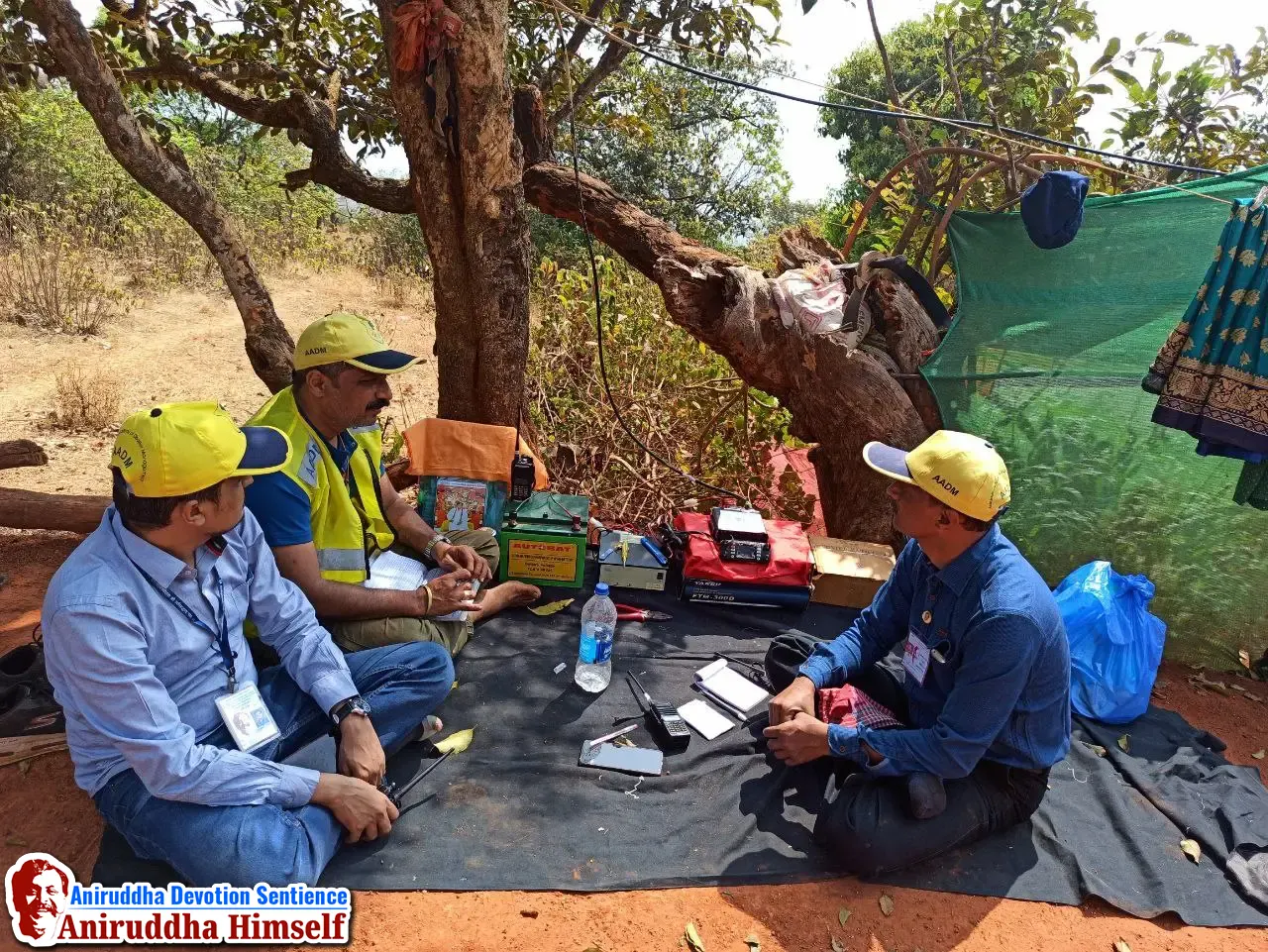 Communication done through HAM Radio at remote areas.