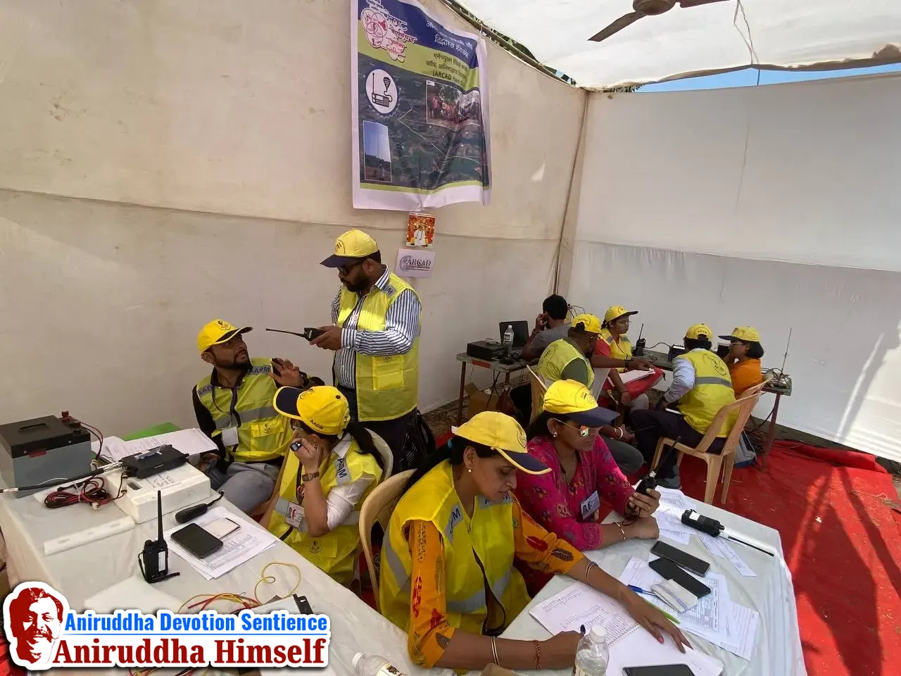 Communication done through HAM Radio at remote areas.