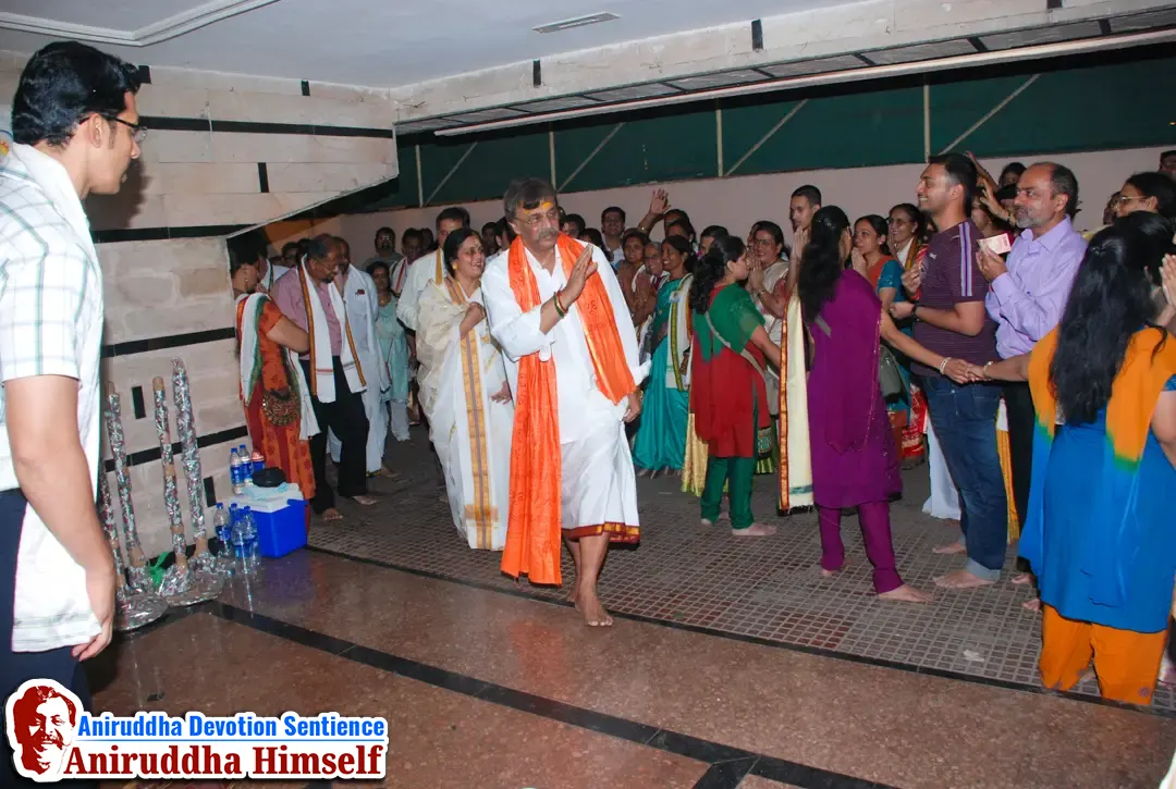 Sadguru Shree Aniruddha Bapu at Shree Gurukshetram on the occasion of Mahashivratri in the year 2012