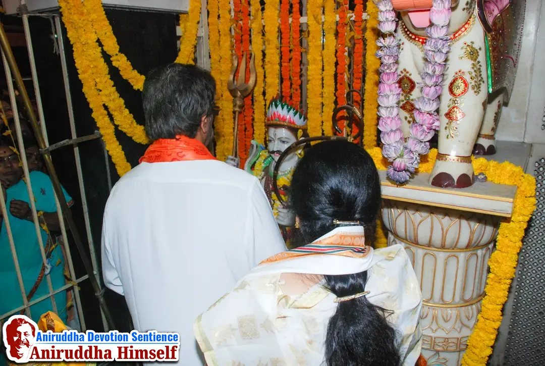 Sadguru Shree Aniruddha Bapu at Shree Gurukshetram on the occasion of Mahashivratri in the year 2012