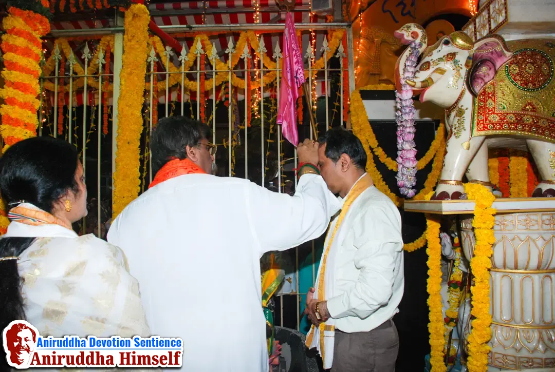 Sadguru Shree Aniruddha Bapu at Shree Gurukshetram on the occasion of Mahashivratri in the year 2012