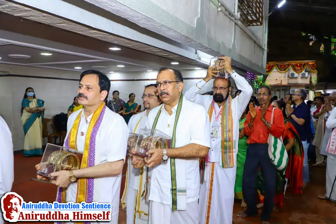 Shree Mahishasurmardini's tode procession during Navratri Utsav at Shree Gurukshetram