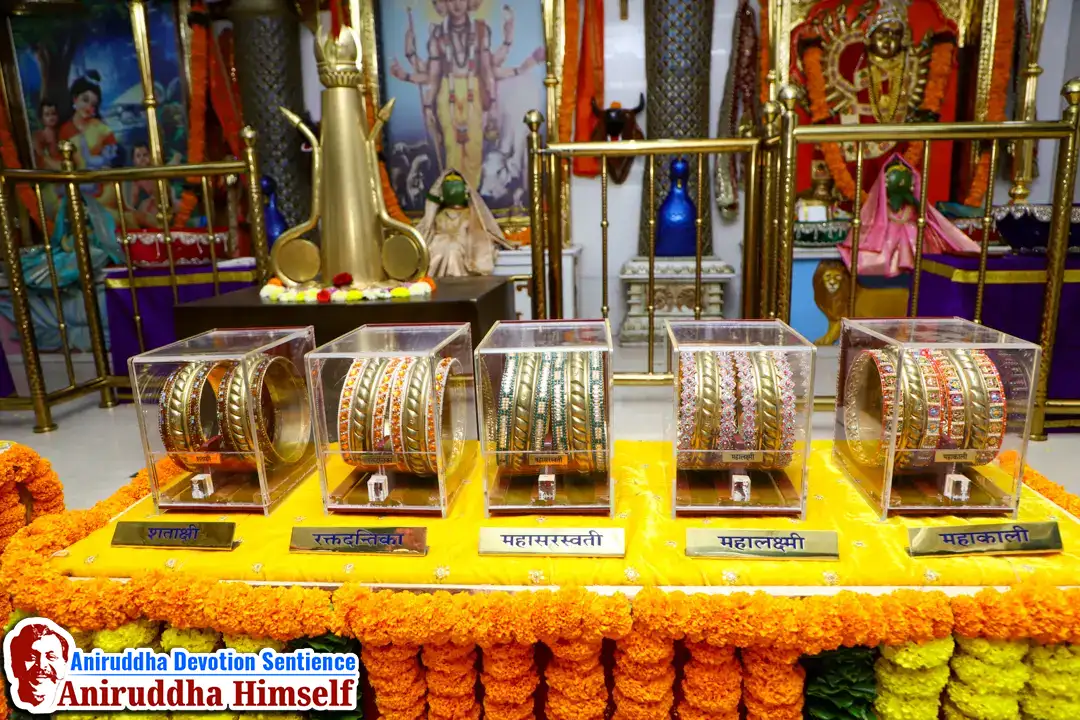 Shree Mahishasurmardini's tode procession during Navratri Utsav at Shree Gurukshetram