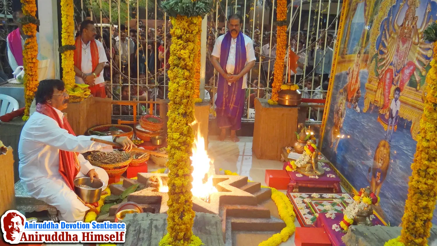 Sadguru Shree Aniruddha Bapu performing Swastikshem Tapascharya at Shree Gurukshetram