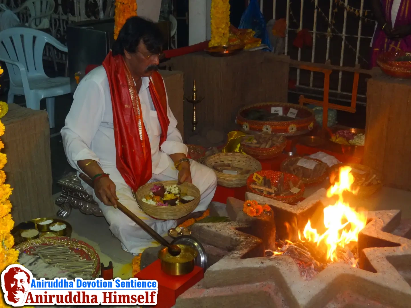 Sadguru Shree Aniruddha Bapu performing Swastikshem Tapascharya at Shree Gurukshetram