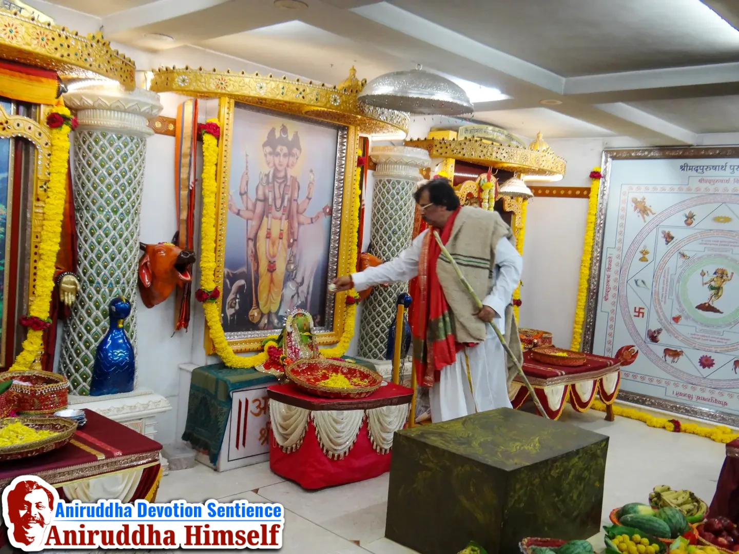 Sadguru Shree Aniruddha Bapu performing Swastikshem Tapascharya at Shree Gurukshetram