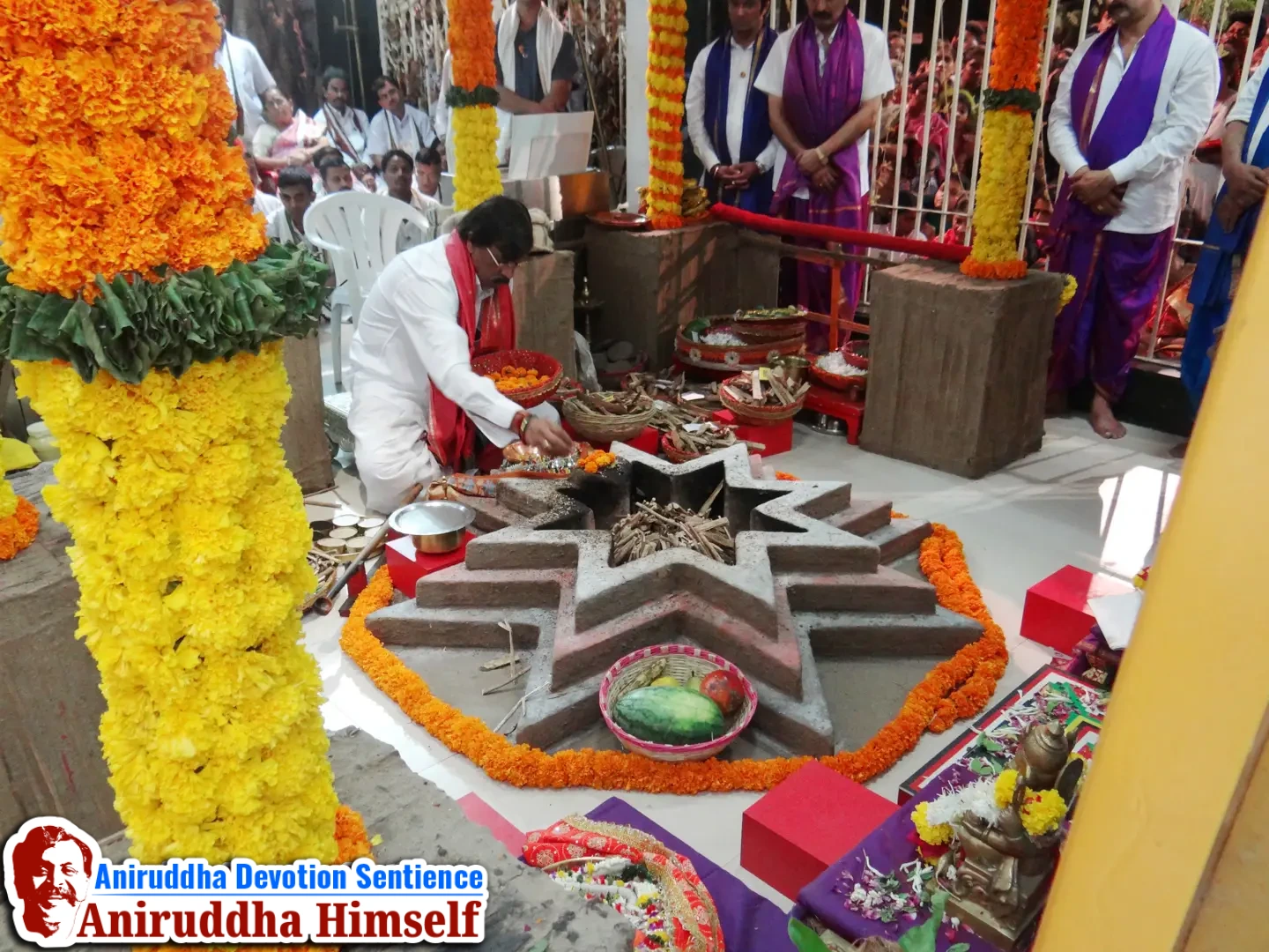 Sadguru Shree Aniruddha Bapu performing Swastikshem Tapascharya at Shree Gurukshetram