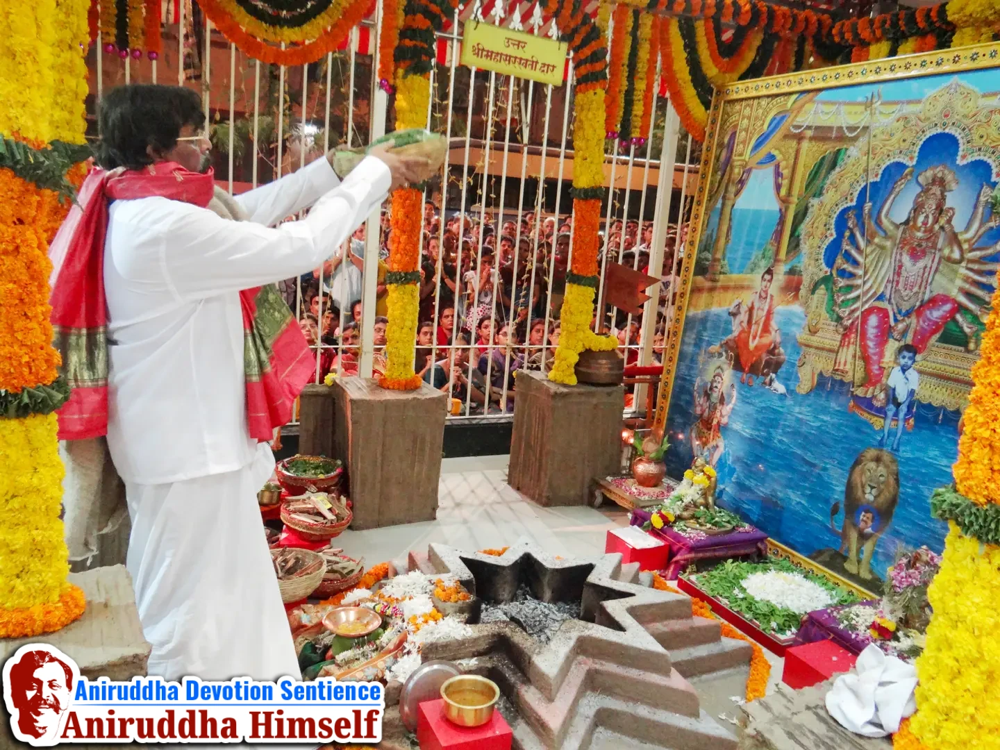 Sadguru Shree Aniruddha Bapu performing Swastikshem Tapascharya at Shree Gurukshetram