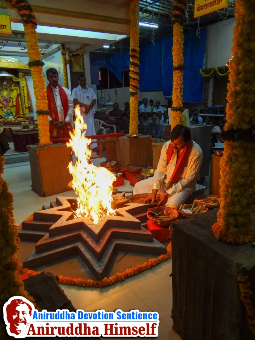Sadguru Shree Aniruddha Bapu performing Swastikshem Tapascharya at Shree Gurukshetram