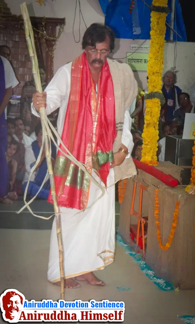 Sadguru Shree Aniruddha Bapu performing Swastikshem Tapascharya at Shree Gurukshetram