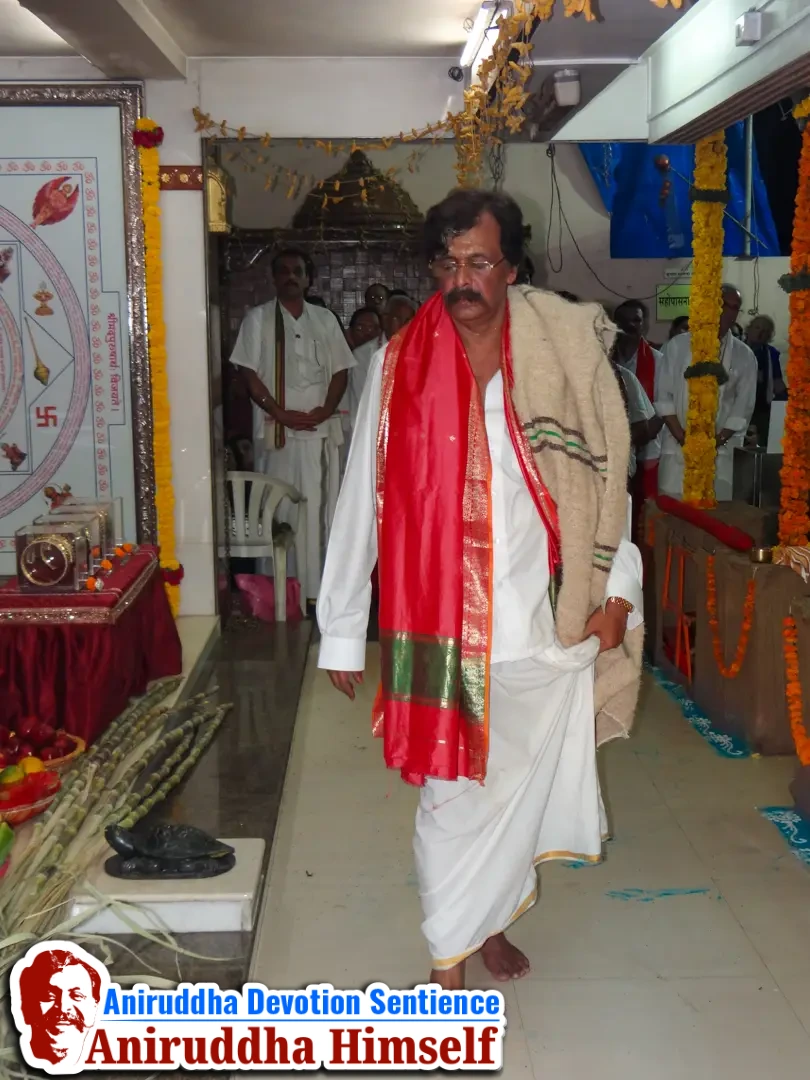 Sadguru Shree Aniruddha Bapu performing Swastikshem Tapascharya at Shree Gurukshetram