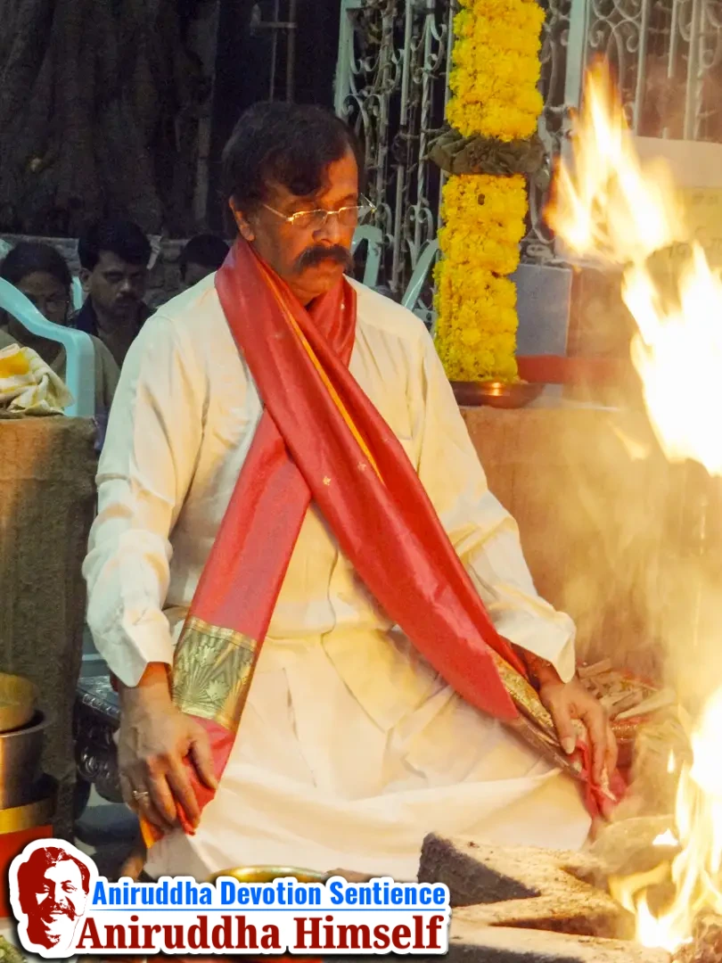 Sadguru Shree Aniruddha Bapu performing Swastikshem Tapascharya at Shree Gurukshetram
