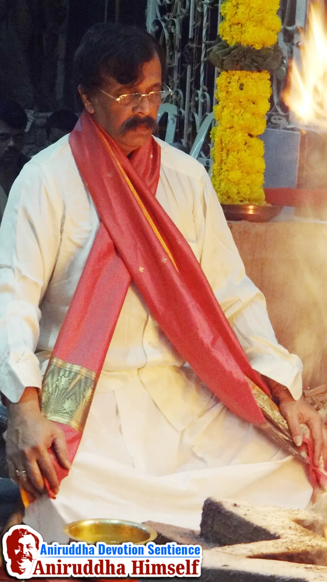 Sadguru Shree Aniruddha Bapu performing Swastikshem Tapascharya at Shree Gurukshetram