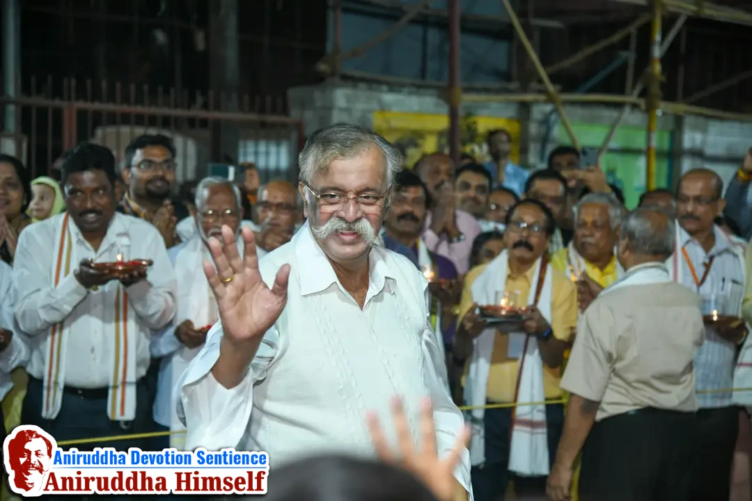 Aniruddha Bapu's darshan at Shree Harigurugram