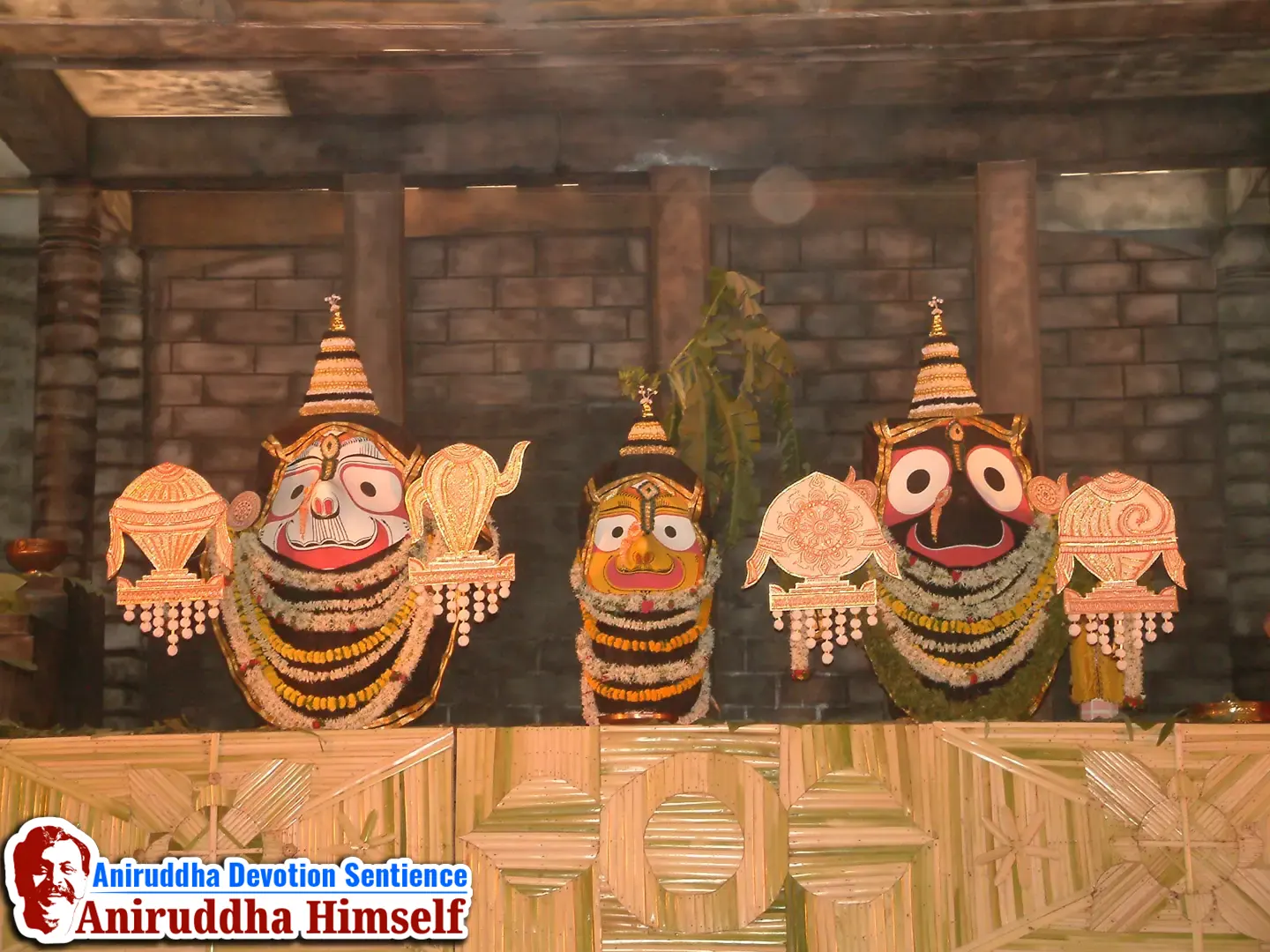 Jagannath Puri idols during Shree Jagannath Ashtatirthadham Mahotsav in the year 2003