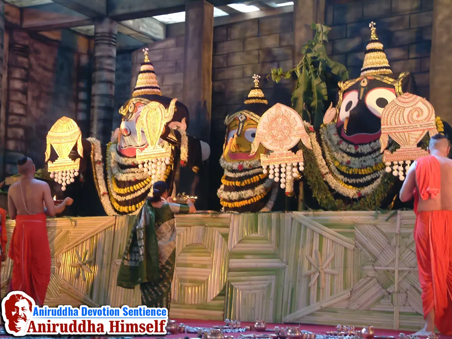 Jagannath Puri idols during Shree Jagannath Ashtatirthadham Mahotsav in the year 2003