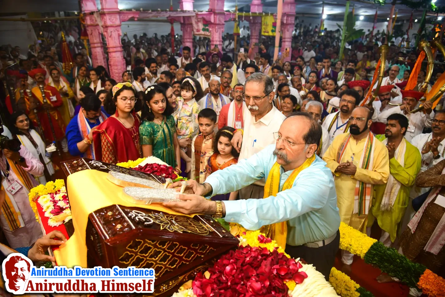 Shree Krupachaitanya Padukas of Sadguru Shree Aniruddha Bapu at Shree Harigurugram