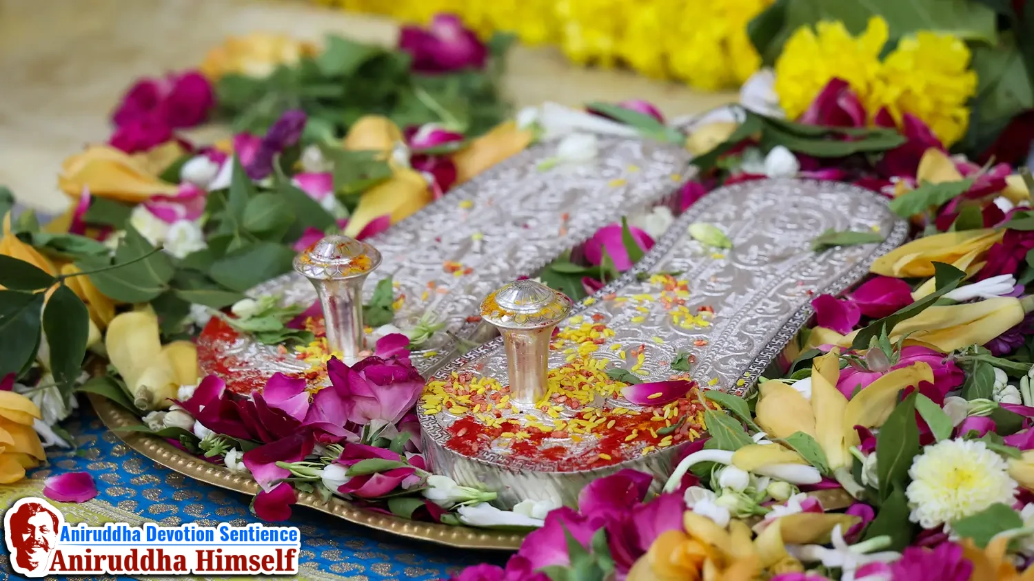 Krupachaitanya Padukas embody the complete Aniruddha, infused with divine blessings and concentrated spiritual energy, representing the original stream of Chaitanya that guides, protects, and empowers the true devotee.