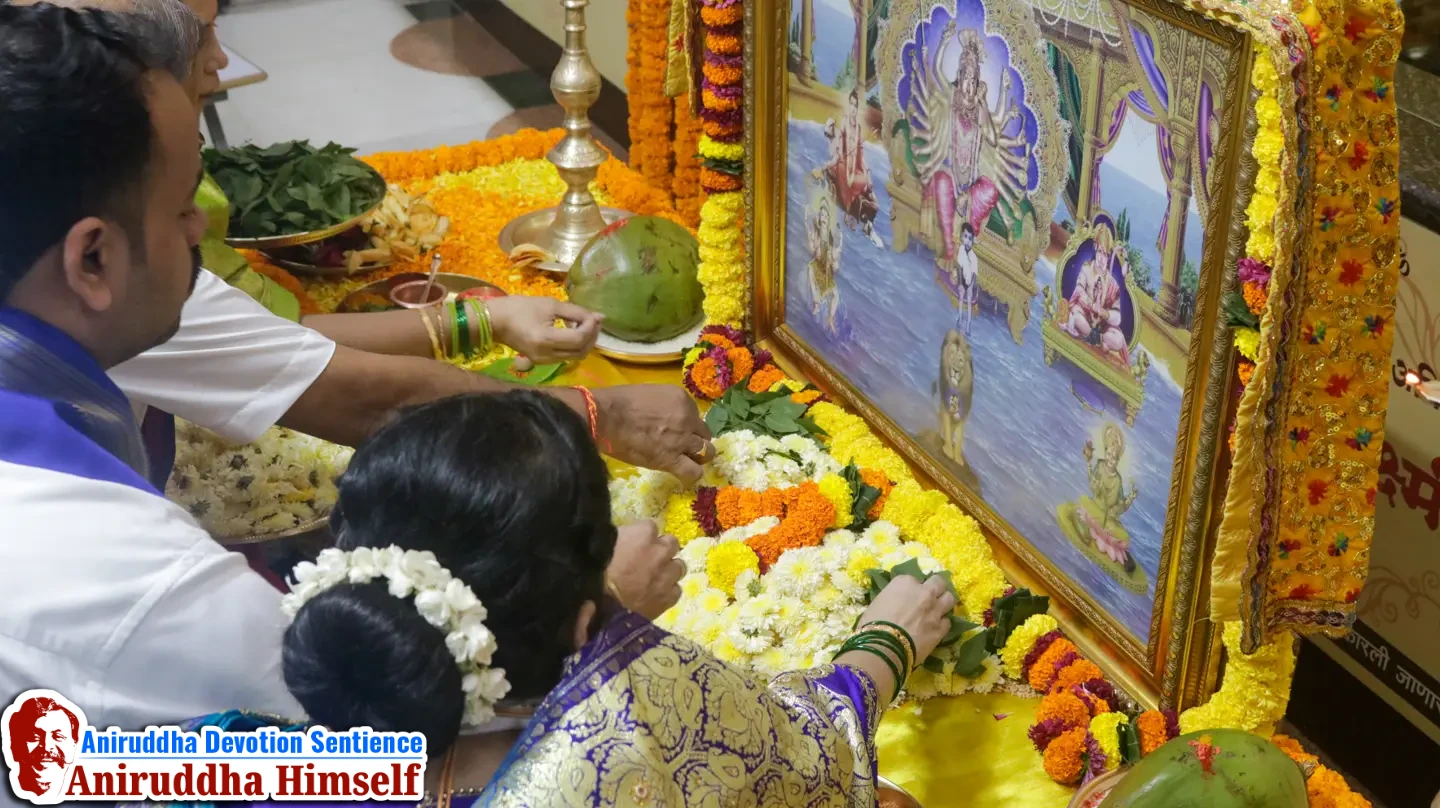 Lalita Panchami festival is celebrated at Gurukul Juinagar during Ashwin Navratri