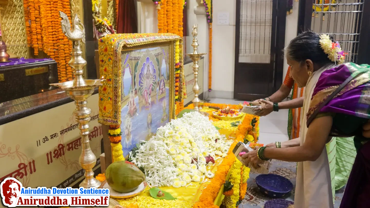 Lalita Panchami festival is celebrated at Gurukul Juinagar during Ashwin Navratri