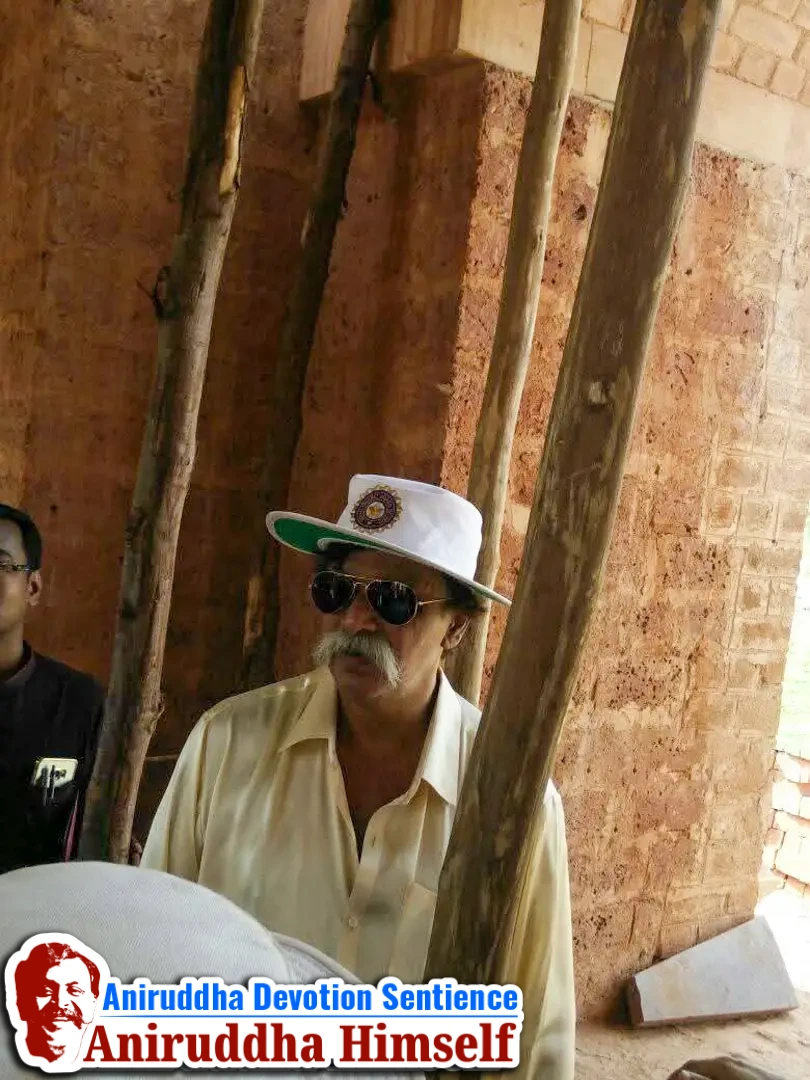 Sadguru Shree Aniruddha Bapu's visit to the construction site of Shree Purushartha Dham at Dudulgaon, Pune