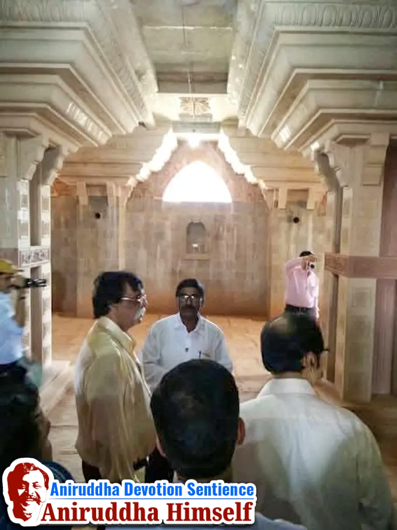 Sadguru Shree Aniruddha Bapu's visit to the construction site of Shree Purushartha Dham at Dudulgaon, Pune