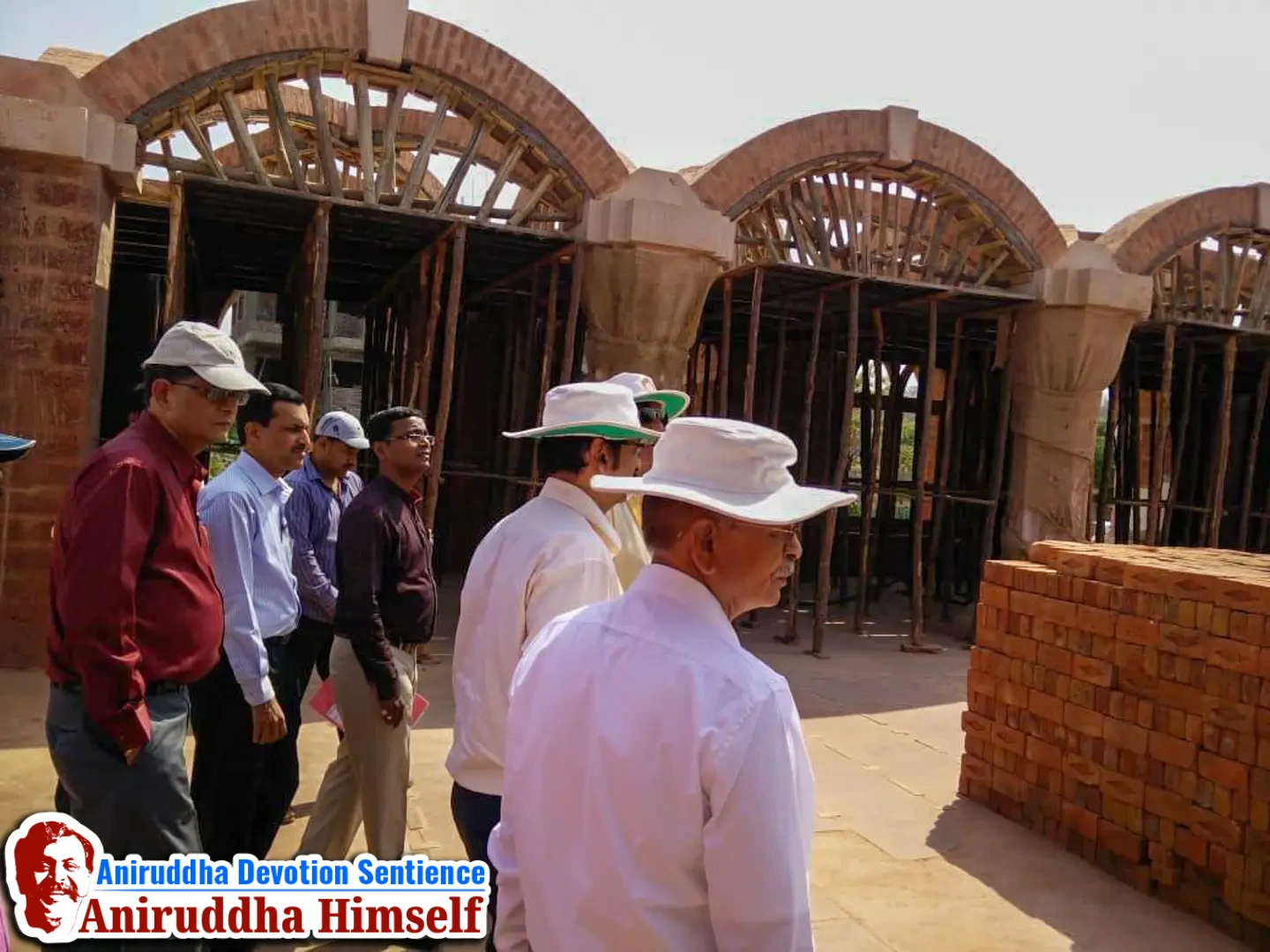 Sadguru Shree Aniruddha Bapu's visit to the construction site of Shree Purushartha Dham at Dudulgaon, Pune