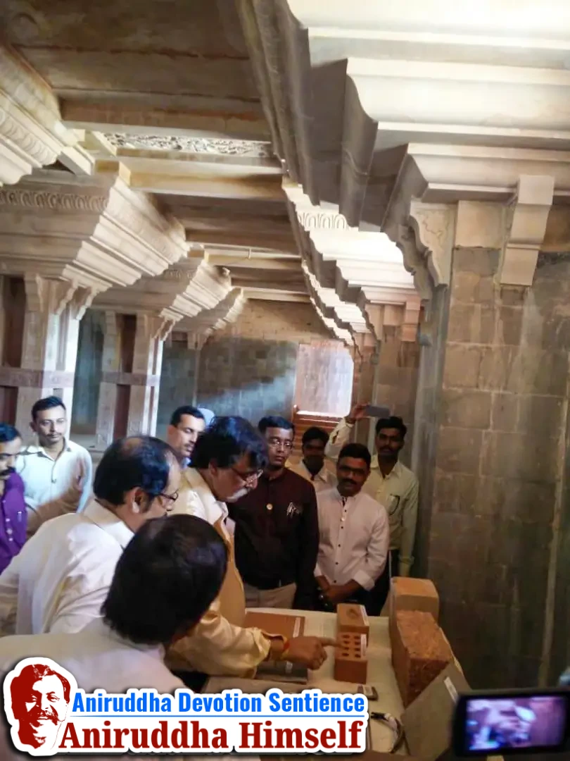 Sadguru Shree Aniruddha Bapu's visit to the construction site of Shree Purushartha Dham at Dudulgaon, Pune