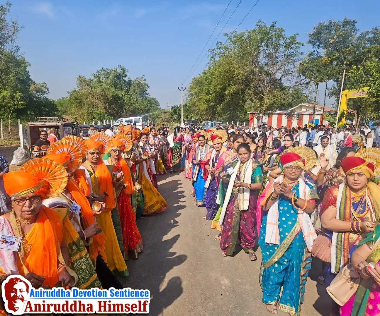 Shraddhavans attending the Udikumbh Palkhi Sohla on the occasion of Shree Dattajayanti, at Sadguru Punyakshetram, Amalner