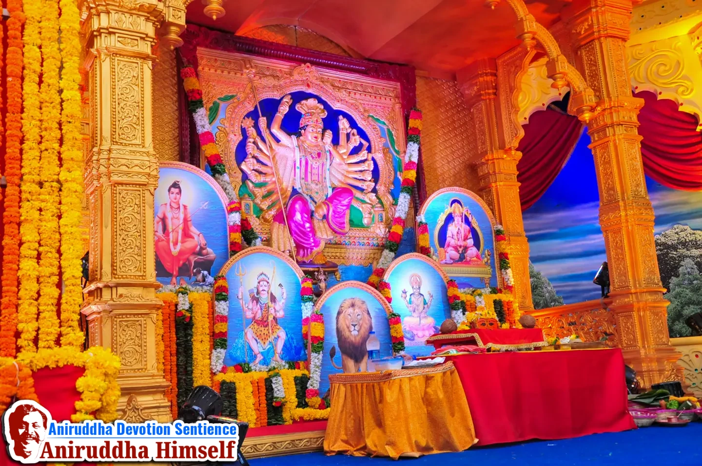 Deities (Devata) in Shree Shwasam Utsav in the year 2015 at Shree Harigurugram