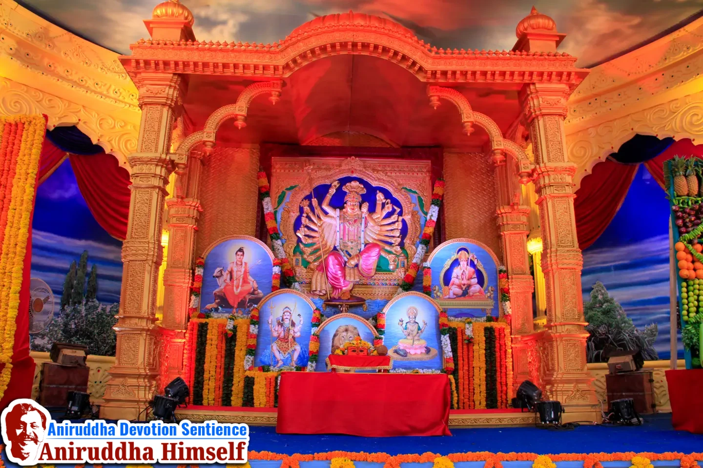 Deities (Devata) in Shree Shwasam Utsav in the year 2015 at Shree Harigurugram