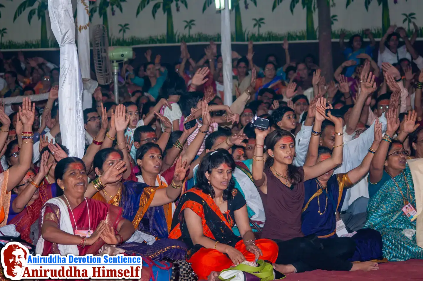 Shraddhavans attending Ganga Avataran ceremony during Shree Varada Chandika Prasannotsav by Sadguru Shree Aniruddha Bapu
