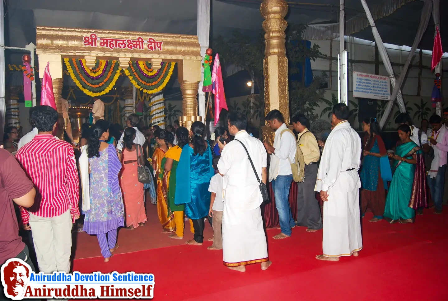 Sadguru Shree Aniruddha Bapu established the Mahalakshmi Deep - Virtue of 52 Shaktipeeths in One Place during Shree Varada Chandika Prasannotsav in the year 2011