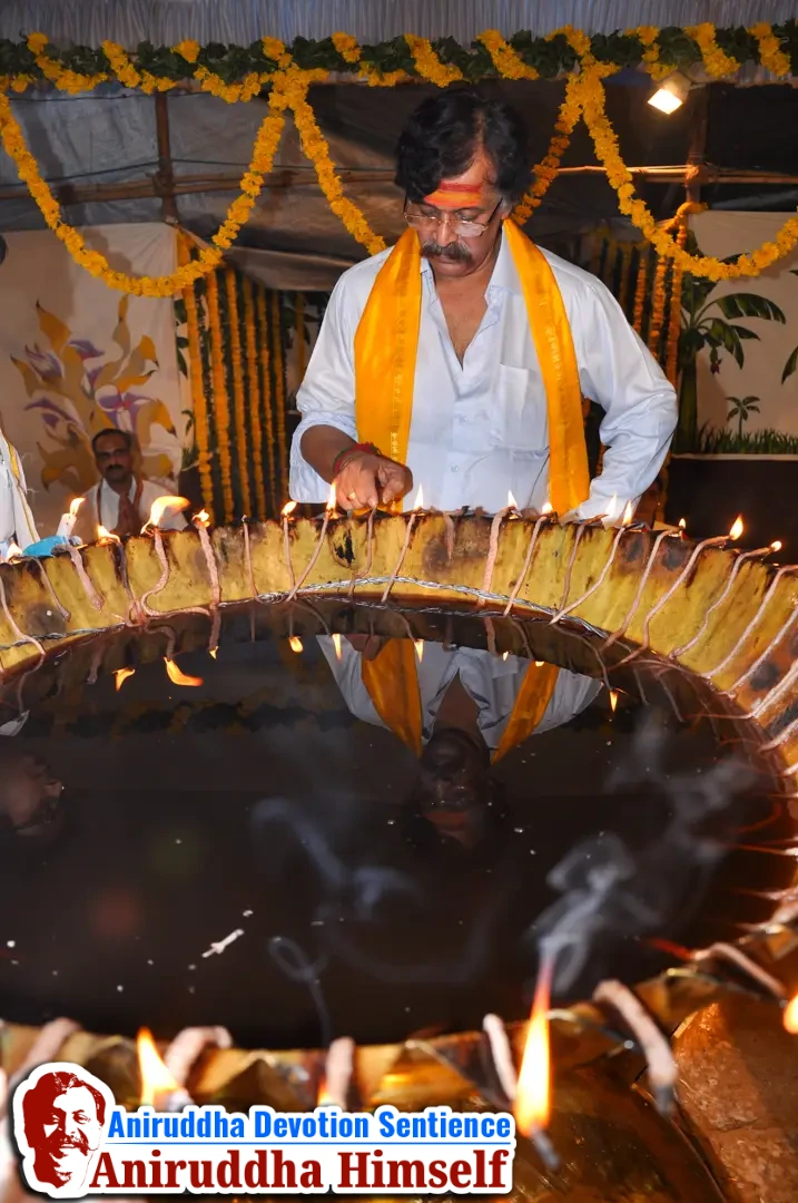 Sadguru Shree Aniruddha Bapu established the Mahalakshmi Deep - Virtue of 52 Shaktipeeths in One Place during Shree Varada Chandika Prasannotsav in the year 2011