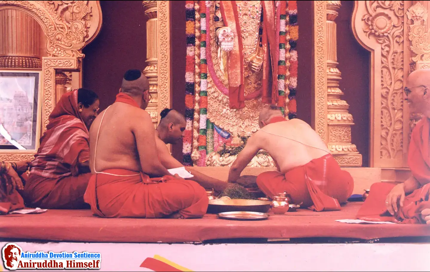 Shree Venkatesh Idol poojan during Shree Venkatesh Saptakoti Jaap Event held under the guidance of Sadguru Shree Aniruddha Bapu in the year 2000